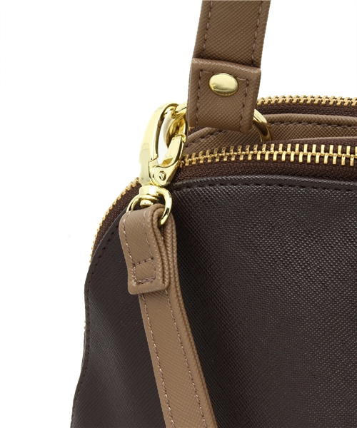 PAPILLONNER（パピヨネ）の「3-カラーリュック（バックパック/リュック・レディース・ブラック/ダークブラウン・FREE）」の13枚目の写真