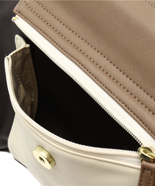 PAPILLONNER（パピヨネ）の「3-カラーリュック（バックパック/リュック・レディース・ブラック/ダークブラウン・FREE）」の15枚目の写真