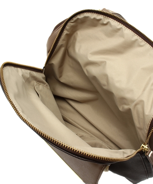 PAPILLONNER（パピヨネ）の「3-カラーリュック（バックパック/リュック・レディース・ブラック/ダークブラウン・FREE）」の7枚目の写真