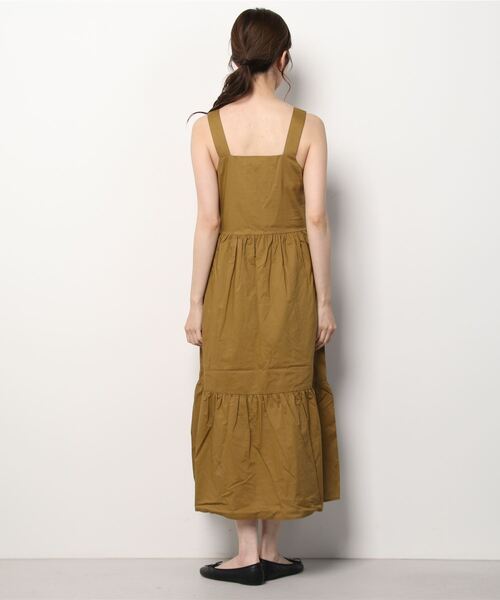 Banana Republic（バナナリパブリック）の「ポプリン ティアード マキシワンピース（ワンピース・レディース・ホワイト/イエロー・S/M/L/XS）」の9枚目の写真