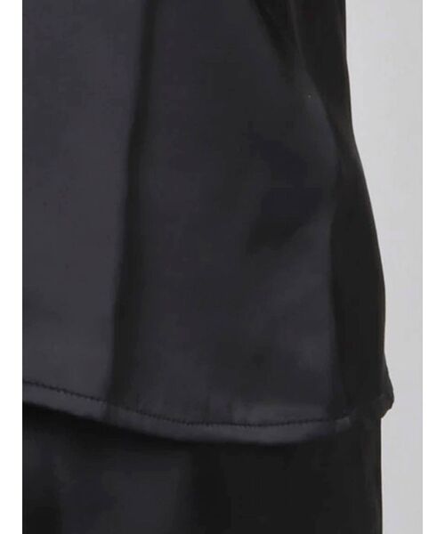 GYDA（ジェイダ）の「サテンルームウェアSETUP（ルームウェア/パジャマ・レディース・ブラック/ベージュ・FREE）」の3枚目の写真