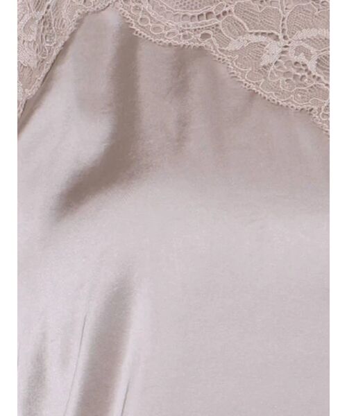 GYDA（ジェイダ）の「サテンルームウェアSETUP（ルームウェア/パジャマ・レディース・ブラック/ベージュ・FREE）」の4枚目の写真