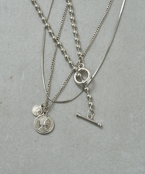 Chico（チコ）の「3連チェーンネックレスSET（ネックレス・レディース・ゴールド/シルバー・FREE）」の7枚目の写真