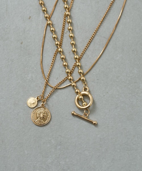 Chico（チコ）の「3連チェーンネックレスSET（ネックレス・レディース・ゴールド/シルバー・FREE）」の12枚目の写真