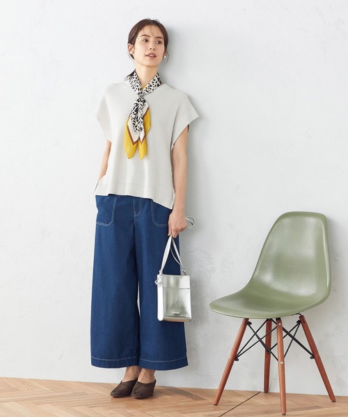 COMME CA ISM（コムサイズム）の「リング付きスカーフ（ストール/ショール・レディース・レッド/カーキ/ブルー/マスタード・FREE）」の5枚目の写真