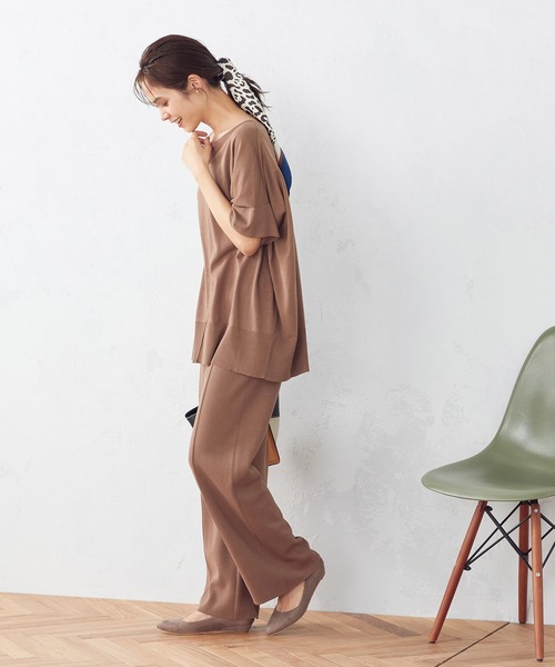 COMME CA ISM（コムサイズム）の「リング付きスカーフ（ストール/ショール・レディース・レッド/カーキ/ブルー/マスタード・FREE）」の7枚目の写真