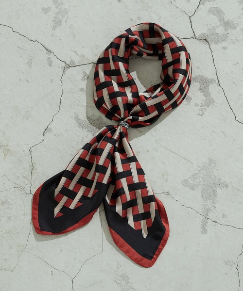 COMME CA ISM（コムサイズム）の「リング付きスカーフ（ストール/ショール・レディース・レッド/カーキ/ブルー/マスタード・FREE）」の8枚目の写真