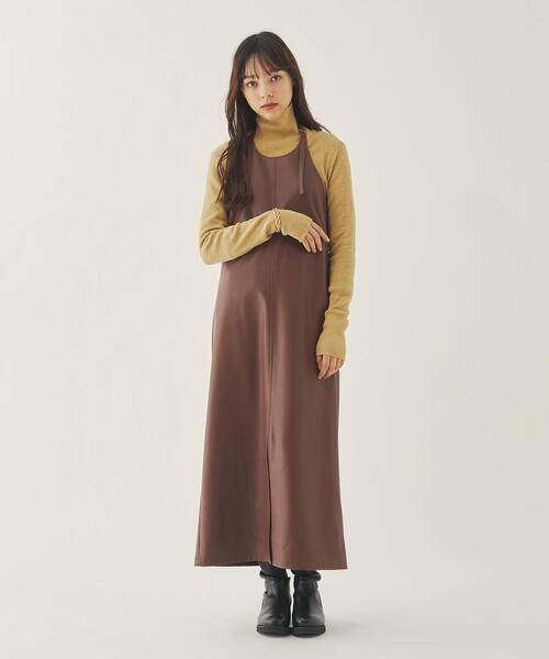 商品詳細 Emmel Refines エメル リファインズ Em フェイクレザー エプロン ワンピース Green Label Relaxing グリーンレーベル リラクシング 公式通販
