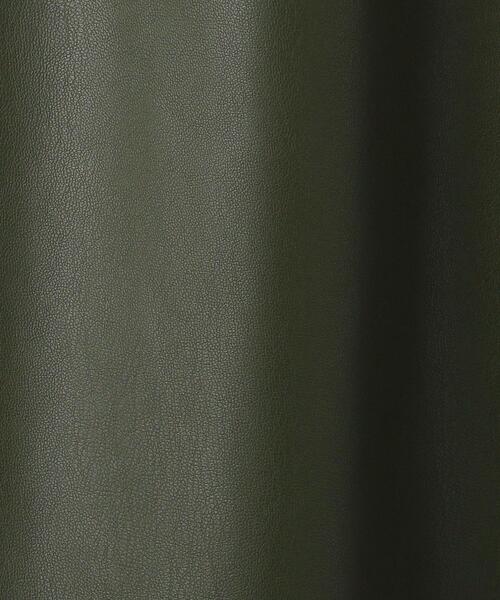 EMMEL REFINES（エメルリファインズ）の「＜EMMEL REFINES（エメル リファインズ）＞EM フェイクレザー エプロン ワンピース（ワンピース・レディース・ダークブラウン/ダークグリーン・FREE）」の17枚目の写真