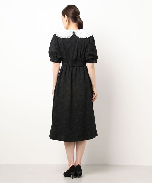 paravion（パラビオン）の「レース衿ワンピース（ワンピース・レディース・ブラック/オフホワイト・ONESIZE）」の11枚目の写真