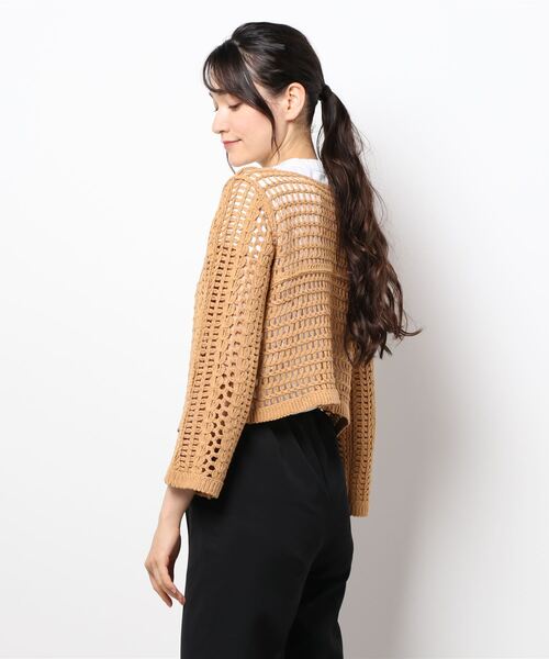 RETRO GIRL（レトロガール）の「クロシェ編み2WAYニット（ニット/セーター・レディース・イエロー/オフホワイト/グリーン・FREE）」の18枚目の写真