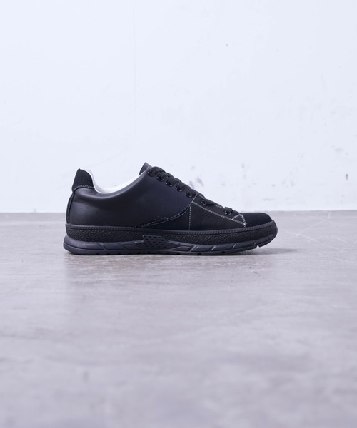 Alpinus（アルピナス）の「Alpinus - leather combi secretsole sneakers/レザーコンビシークレットソールスニーカー（スニーカー・メンズ・ブラック・SMALL/MEDIUM/LARGE）」の17枚目の写真