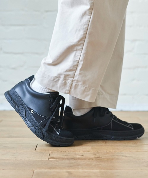 Alpinus（アルピナス）の「Alpinus - leather combi secretsole sneakers/レザーコンビシークレットソールスニーカー（スニーカー・メンズ・ブラック・SMALL/MEDIUM/LARGE）」の22枚目の写真