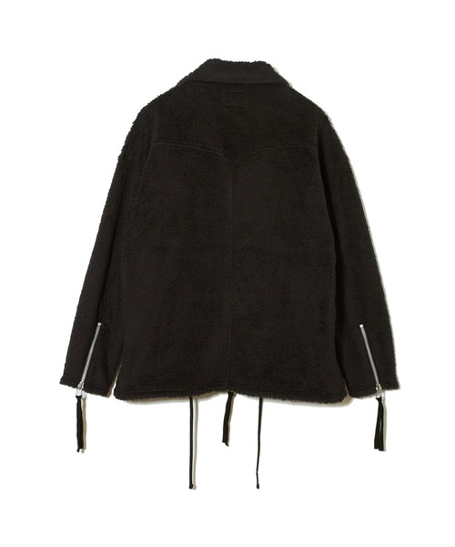 MSML（エムエスエムエル）の「OVERSIZED BOA RIDERS JACKET（ライダースジャケット・メンズ・チャコールグレー/ブラック/キャメル・M/L/L/XL）」の6枚目の写真