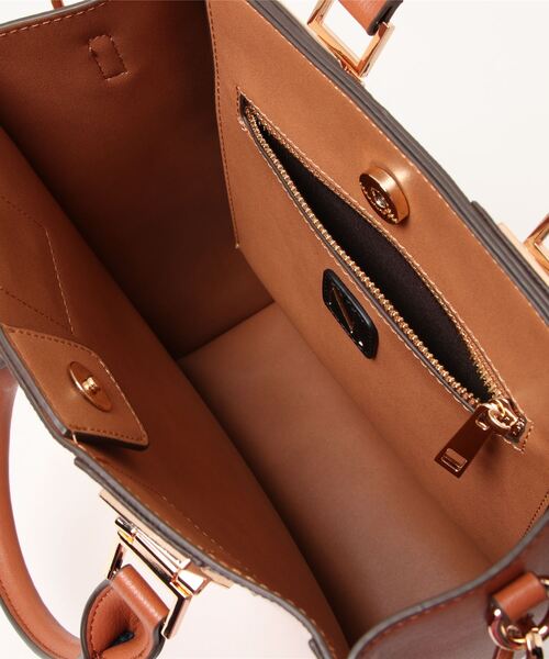 N.（N. Natural Beauty Basic）（エヌエヌナチュラルビューティーベーシック）の「【追加生産】スクエアメタルトートバッグ（トートバッグ・レディース・ブラウン系その他/グリーン・ﾌﾘ-）」の10枚目の写真