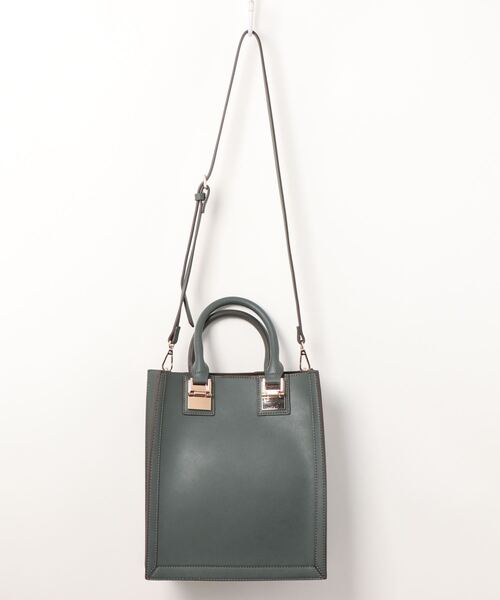 N.（N. Natural Beauty Basic）（エヌエヌナチュラルビューティーベーシック）の「【追加生産】スクエアメタルトートバッグ（トートバッグ・レディース・ブラウン系その他/グリーン・ﾌﾘ-）」の8枚目の写真