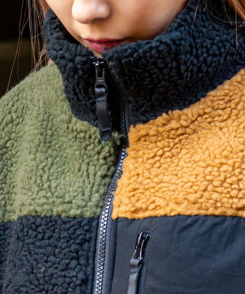 KANGOL(カンゴール)の「【KANGOL / カンゴール】ワンポイント刺繍 ボアブルゾン / スタンドカラージャケット(ブルゾン・レディース・モカ/グリーン/ベージュ/ホワイト/ブラック/その他/その他2/パープル・X-LARGE/LARGE/MEDIUM)」の15枚目の写真