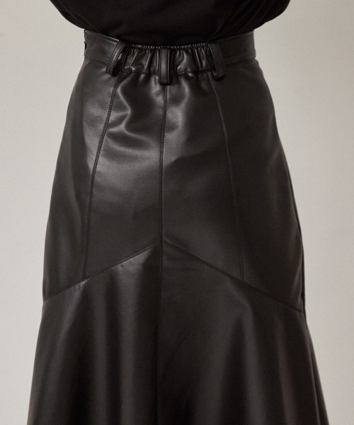 Keeepy(キーピー)の「【Keeepy】fake leather mermaid skirt(スカート・レディース・イエロー/ブラック・FREE)」の14枚目の写真