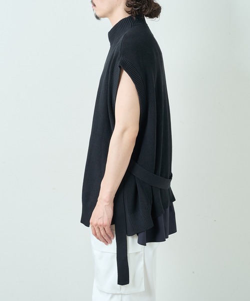 Lui's（ルイス）の「オーバーニットベスト（ベスト・メンズ・チャコールグレー/ブラック/モカ・FREE）」の20枚目の写真