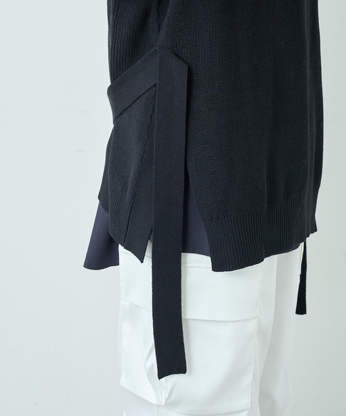 Lui's（ルイス）の「オーバーニットベスト（ベスト・メンズ・チャコールグレー/ブラック/モカ・FREE）」の5枚目の写真