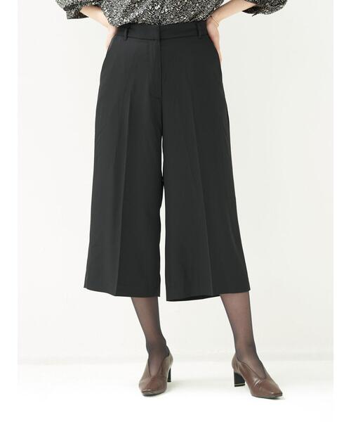 YECCA VECCA（イェッカヴェッカ）の「・クロップドワイドパンツ＊（その他パンツ・レディース・ブラック/ブラウン/キャメル・M/S）」の5枚目の写真