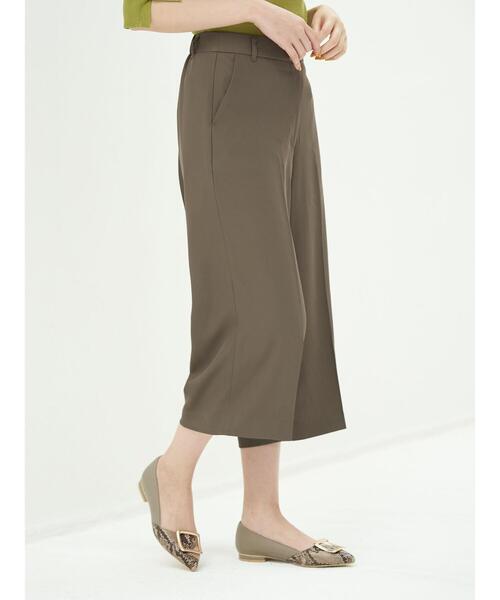 YECCA VECCA（イェッカヴェッカ）の「・クロップドワイドパンツ＊（その他パンツ・レディース・ブラック/ブラウン/キャメル・M/S）」の21枚目の写真