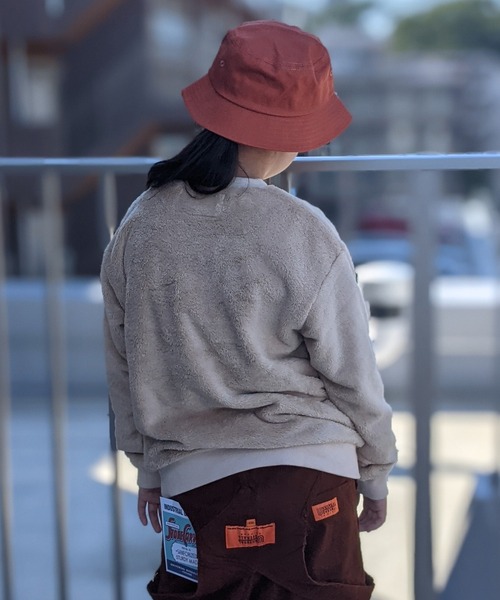 UNIVERSAL OVERALL(ユニバーサルオーバーオール)の「UNIVERSAL OVERALL/ユニバーサル オーバーオール キッズ ボア クルースウエット(スウェット・キッズ・ブラック/ベージュ・130/140/150)」の8枚目の写真