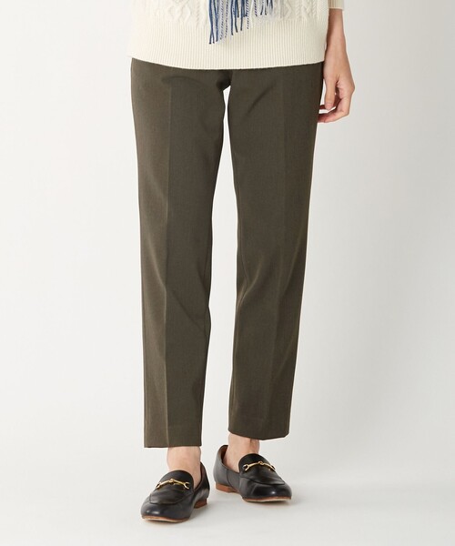 J.PRESS(ジェイプレス)の「【WEB限定カラーあり】【洗える】NEWESTバックピーチ テーパード パンツ(その他パンツ・レディース・黄土色系/ブラック系/ブラウン系/ピンク系・13/9/11/7)」の3枚目の写真