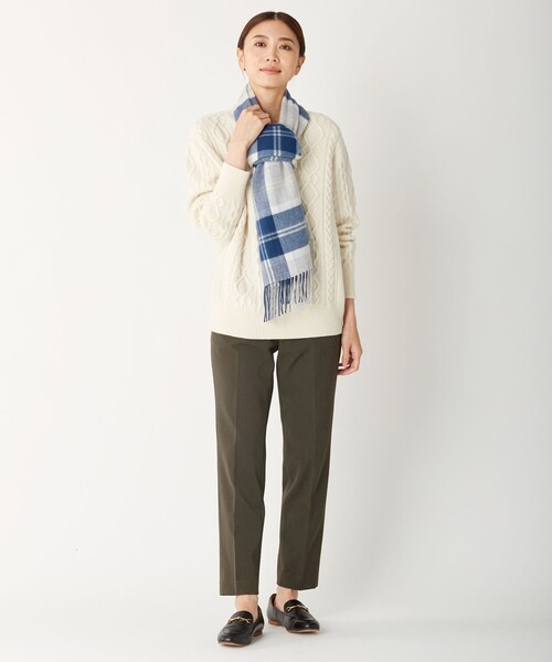 J.PRESS(ジェイプレス)の「【WEB限定カラーあり】【洗える】NEWESTバックピーチ テーパード パンツ(その他パンツ・レディース・黄土色系/ブラック系/ブラウン系/ピンク系・13/9/11/7)」の18枚目の写真