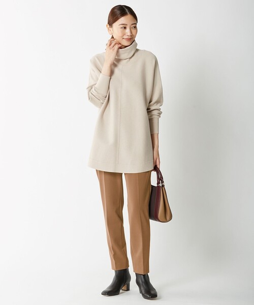 J.PRESS(ジェイプレス)の「【WEB限定カラーあり】【洗える】NEWESTバックピーチ テーパード パンツ(その他パンツ・レディース・黄土色系/ブラック系/ブラウン系/ピンク系・13/9/11/7)」の16枚目の写真