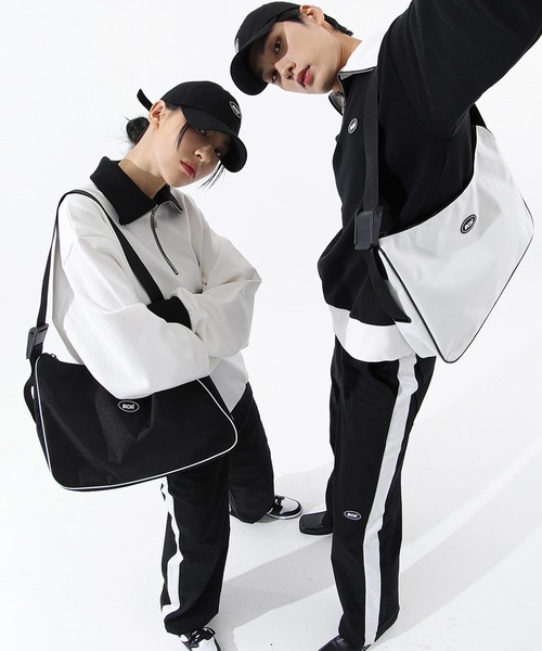 BASIC COTTON（ベーシックコットン）の「A'GEM/9 × .kom『BASIC COTTON/ベーシックコットン』BCN zip-up MTM/ベーシック ジップアップ スウェットシャツ プルーオーバー（スウェット・レディース・ホワイト/ブラック/A・FREE）」の17枚目の写真