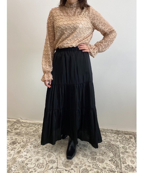 Areeam（アリーム）の「主役になるリボンレーストップス（シャツ/ブラウス・レディース・ベージュ/アイボリー・FREE）」の19枚目の写真