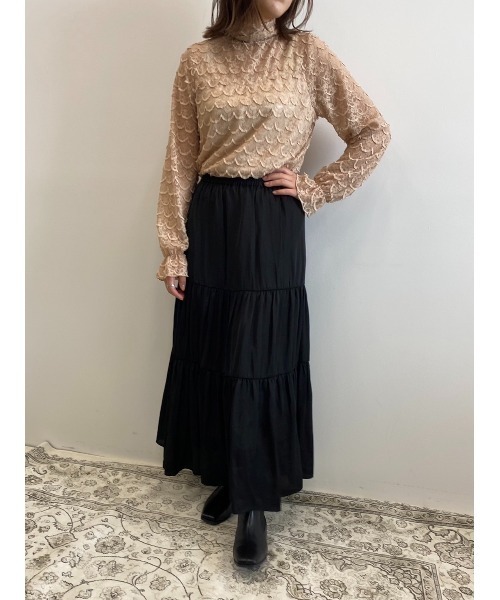 Areeam（アリーム）の「主役になるリボンレーストップス（シャツ/ブラウス・レディース・ベージュ/アイボリー・FREE）」の20枚目の写真