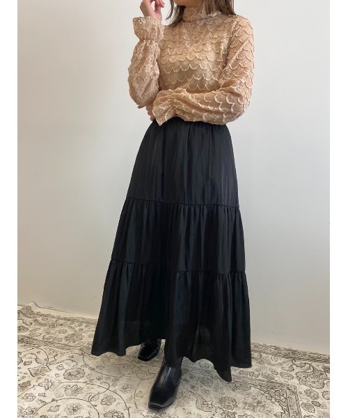 Areeam（アリーム）の「主役になるリボンレーストップス（シャツ/ブラウス・レディース・ベージュ/アイボリー・FREE）」の21枚目の写真