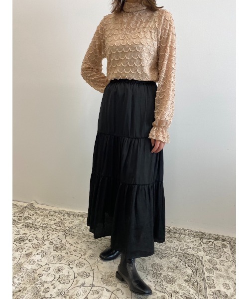 Areeam（アリーム）の「主役になるリボンレーストップス（シャツ/ブラウス・レディース・ベージュ/アイボリー・FREE）」の22枚目の写真