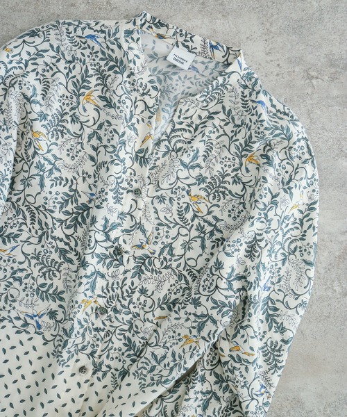 NOMBRE IMPAIR（ノンブルアンペール）の「パネルリーフ　前開きブラウス（シャツ/ブラウス・レディース・キナリ・FREE）」の4枚目の写真