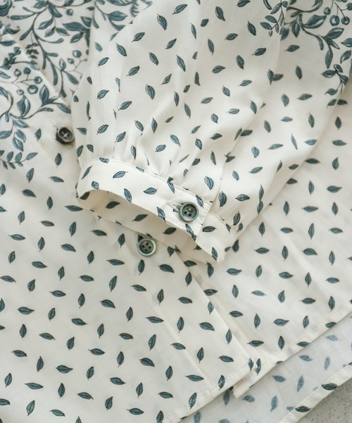 NOMBRE IMPAIR（ノンブルアンペール）の「パネルリーフ　前開きブラウス（シャツ/ブラウス・レディース・キナリ・FREE）」の7枚目の写真