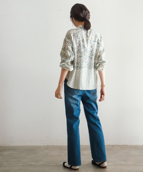 NOMBRE IMPAIR（ノンブルアンペール）の「パネルリーフ　前開きブラウス（シャツ/ブラウス・レディース・キナリ・FREE）」の10枚目の写真