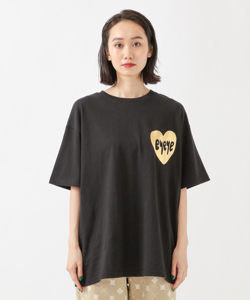 eyeye(アイアイ)の「eyeye/METAL HEART T 2935082(Tシャツ/カットソー・レディース・ブラック・FREE)」の2枚目の写真
