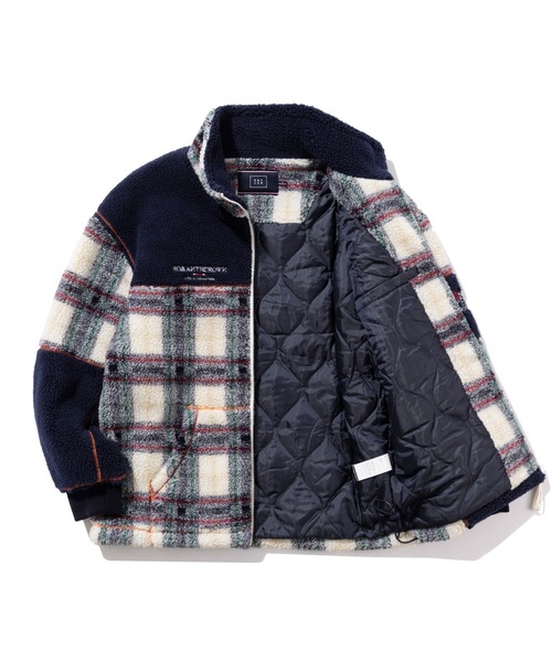 ROMANTIC CROWN★韓国大人気★2021FW CHECK FLEECE JACKET ROMANTIC CROWN(ロマンティッククラウン)の「【ROMANTIC CROWN