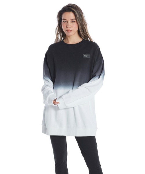 ROXY(ロキシー)の「PAPARAZZI/ロキシータイダイスウェットトレーナー(スウェット・レディース・ブラウン/ブルー/ブラック・SMALL/MEDIUM/LARGE)」の2枚目の写真