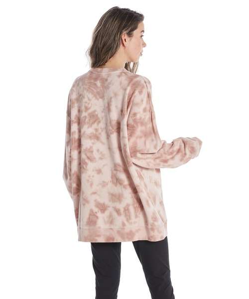 ROXY(ロキシー)の「PAPARAZZI/ロキシータイダイスウェットトレーナー(スウェット・レディース・ブラウン/ブルー/ブラック・SMALL/MEDIUM/LARGE)」の4枚目の写真