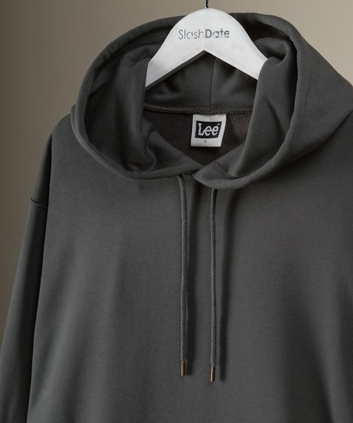 Lee（リー）の「【LEE/リー】袖ワッペン ポケット刺繍 プルオーバーパーカー/フーディ―（パーカー・メンズ・ホワイト/チャコールグレー/ブラック/ワイン・M/L/XL）」の9枚目の写真