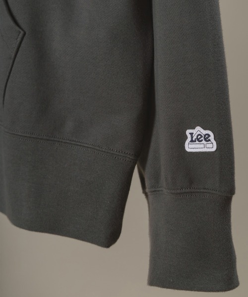 Lee（リー）の「【LEE/リー】袖ワッペン ポケット刺繍 プルオーバーパーカー/フーディ―（パーカー・メンズ・ホワイト/チャコールグレー/ブラック/ワイン・M/L/XL）」の7枚目の写真