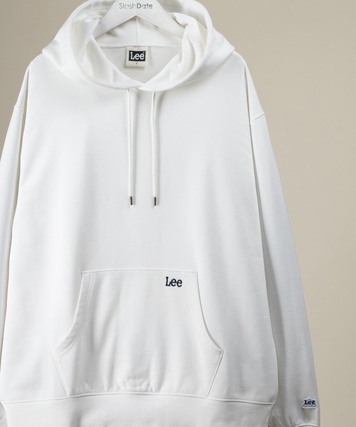 Lee（リー）の「【LEE/リー】袖ワッペン ポケット刺繍 プルオーバーパーカー/フーディ―（パーカー・メンズ・ホワイト/チャコールグレー/ブラック/ワイン・M/L/XL）」の12枚目の写真