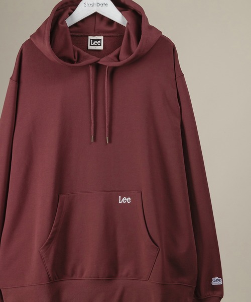 Lee（リー）の「【LEE/リー】袖ワッペン ポケット刺繍 プルオーバーパーカー/フーディ―（パーカー・メンズ・ホワイト/チャコールグレー/ブラック/ワイン・M/L/XL）」の5枚目の写真
