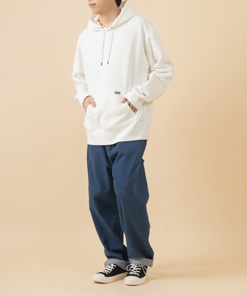 Lee（リー）の「【LEE/リー】袖ワッペン ポケット刺繍 プルオーバーパーカー/フーディ―（パーカー・メンズ・ホワイト/チャコールグレー/ブラック/ワイン・M/L/XL）」の17枚目の写真