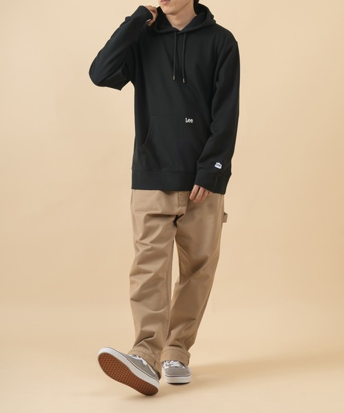 Lee（リー）の「【LEE/リー】袖ワッペン ポケット刺繍 プルオーバーパーカー/フーディ―（パーカー・メンズ・ホワイト/チャコールグレー/ブラック/ワイン・M/L/XL）」の19枚目の写真