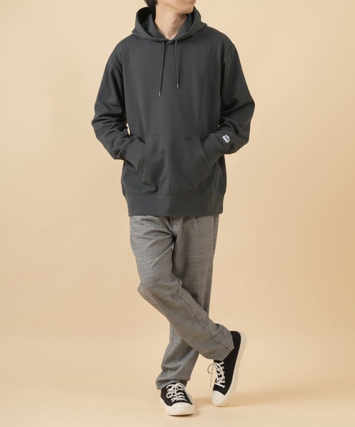 Lee（リー）の「【LEE/リー】袖ワッペン ポケット刺繍 プルオーバーパーカー/フーディ―（パーカー・メンズ・ホワイト/チャコールグレー/ブラック/ワイン・M/L/XL）」の21枚目の写真