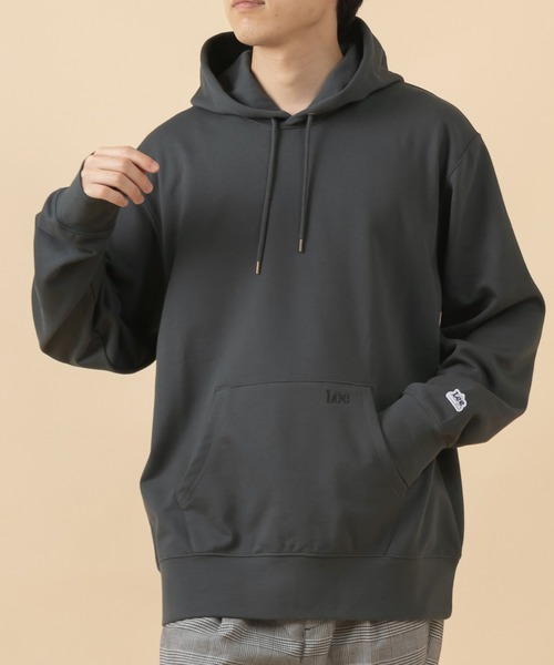 Lee（リー）の「【LEE/リー】袖ワッペン ポケット刺繍 プルオーバーパーカー/フーディ―（パーカー・メンズ・ホワイト/チャコールグレー/ブラック/ワイン・M/L/XL）」の20枚目の写真